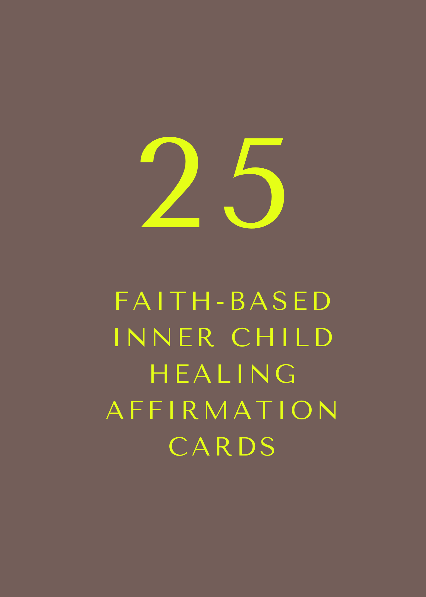 Faith-based Inner Child Affirmation Cards